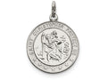 FJC Finejewelers Sterling Silver Saint Christopher Medal Pendant Necklace - Chain Included