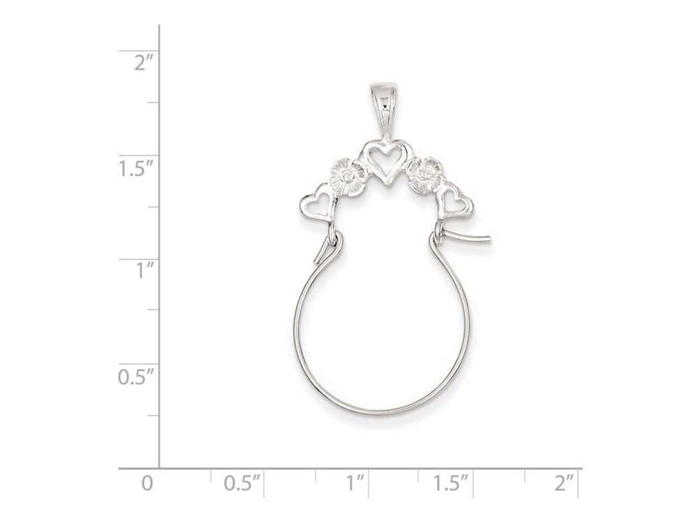 FJC Finejewelers Sterling Silver Heart Charm Holder