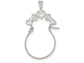 FJC Finejewelers Sterling Silver Heart Charm Holder