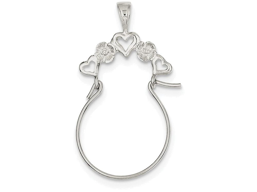 FJC Finejewelers Sterling Silver Heart Charm Holder
