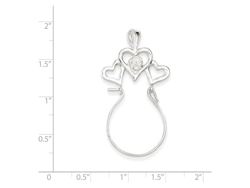 FJC Finejewelers Sterling Silver Heart Charm Holder