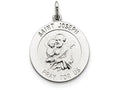 FJC Finejewelers Sterling Silver Saint Joseph Medal Pendant Necklace - Chain Included
