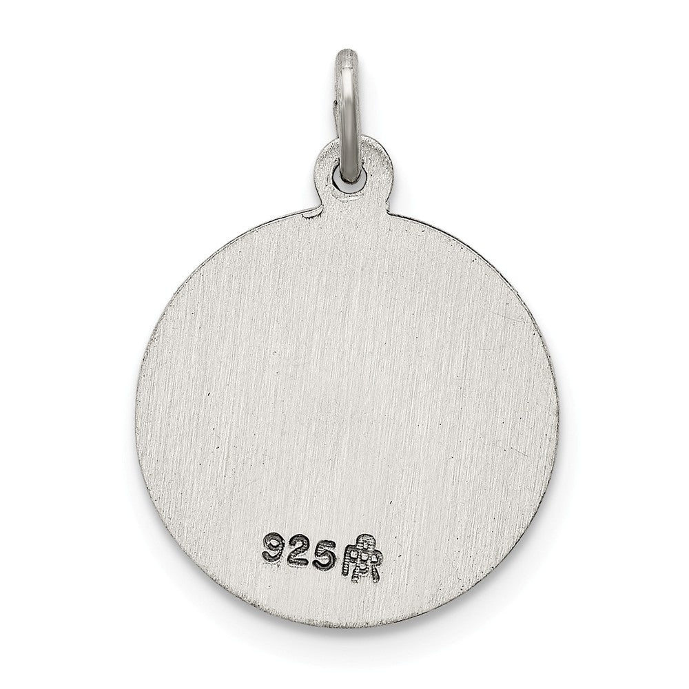 FJC Finejewelers Sterling Silver Antiqued Saint Joseph Medal Pendant Necklace - Chain Included