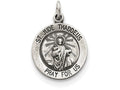 FJC Finejewelers Sterling Silver Saint Jude Thaddeus Medal Pendant Necklace - Chain Included