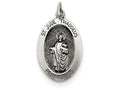 FJC Finejewelers Sterling Silver Antiqued Saint Jude Thaddeus Medal Pendant Necklace - Chain Included