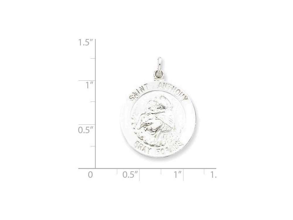 FJC Finejewelers Sterling Silver Saint Anthony Medal Pendant Necklace - Chain Included
