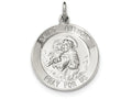 FJC Finejewelers Sterling Silver Saint Anthony Medal Pendant Necklace - Chain Included