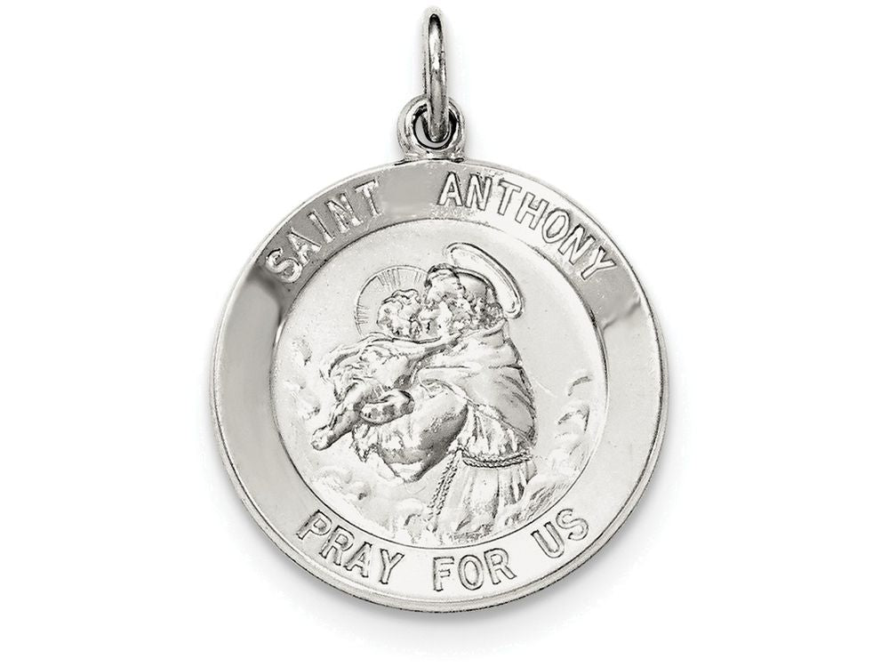 FJC Finejewelers Sterling Silver Saint Anthony Medal Pendant Necklace - Chain Included