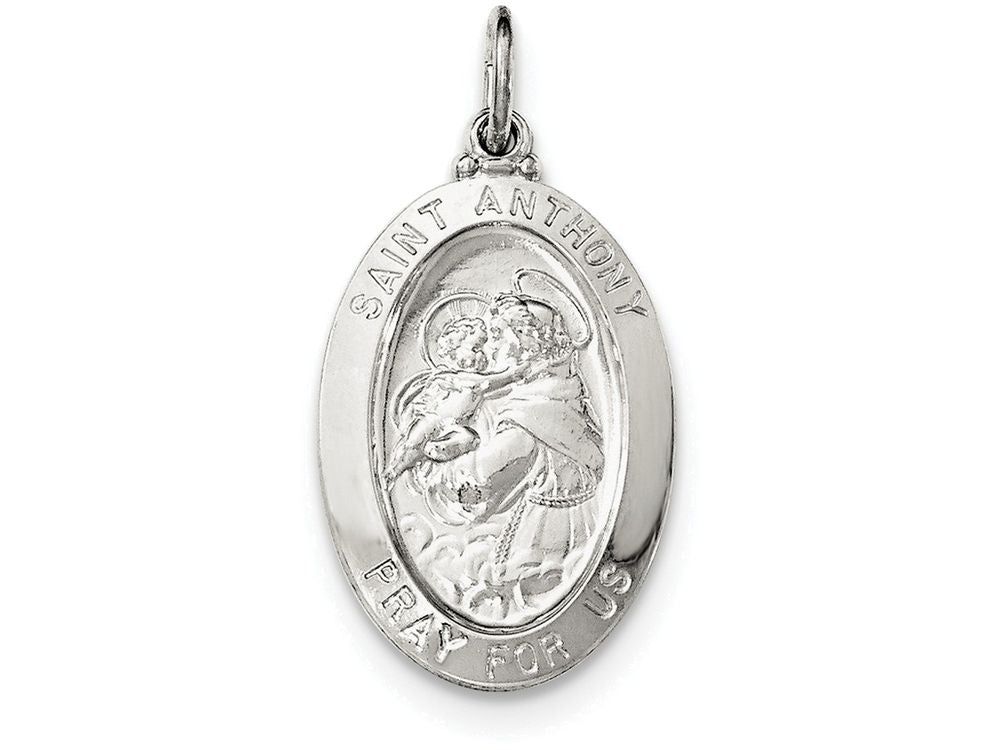 FJC Finejewelers Sterling Silver Saint Anthony Medal Pendant Necklace - Chain Included
