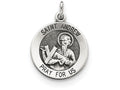 FJC Finejewelers Sterling Silver Antiqued Saint Andrew Medal Pendant Necklace - Chain Included