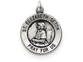 FJC Finejewelers Sterling Silver Antiqued Saint Elizabeth Seton Medal Pendant Necklace - Chain Included