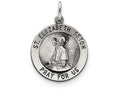 FJC Finejewelers Sterling Silver Antiqued Saint Elizabeth Seton Medal Pendant Necklace - Chain Included