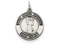 FJC Finejewelers Sterling Silver Antiqued Saint Francis Of Assisi Medal Pendant Necklace - Chain Included