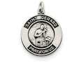 FJC Finejewelers Sterling Silver Antiqued St. Gerard Medal Pendant Necklace - Chain Included