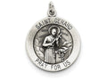 FJC Finejewelers Sterling Silver Antiqued Saint Gerard Medal Pendant Necklace - Chain Included