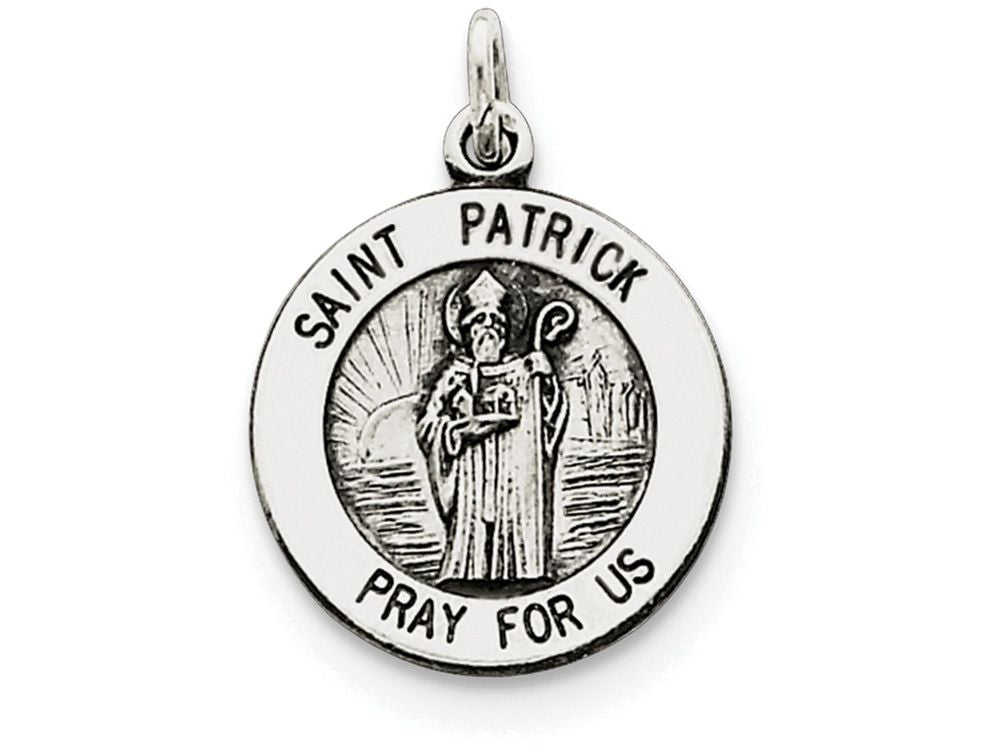 FJC Finejewelers Sterling Silver Saint Patrick Medal Pendant Necklace - Chain Included