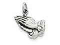 FJC Finejewelers Sterling Silver Antiqued Praying Hands Charm