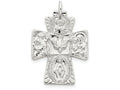 FJC Finejewelers Sterling Silver 4-way Medal Pendant Necklace - Chain Included