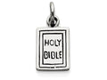 FJC Finejewelers Sterling Silver Antiqued Holy Bible Charm