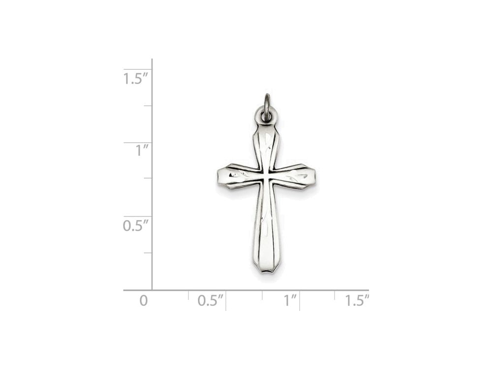FJC Finejewelers Sterling Silver Antiqued Cross Pendant Necklace - Chain Included