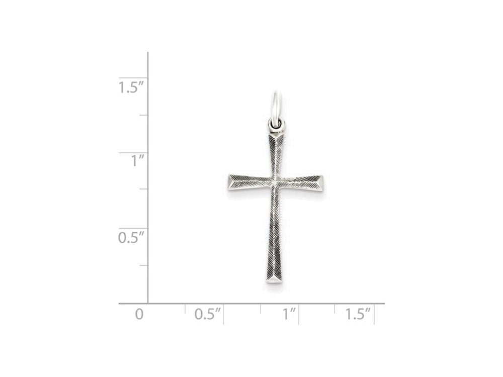 FJC Finejewelers Sterling Silver Antiqued Cross Charm