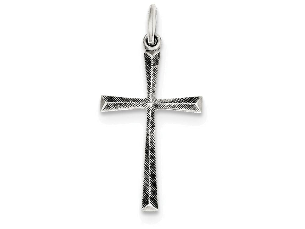 FJC Finejewelers Sterling Silver Antiqued Cross Charm