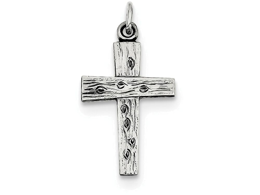 FJC Finejewelers Sterling Silver Antiqued Cross Charm