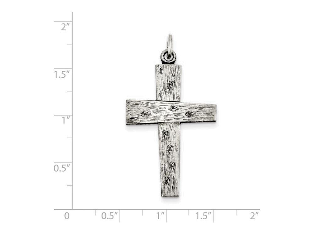 FJC Finejewelers Sterling Silver Antiqued Cross Pendant Necklace - Chain Included