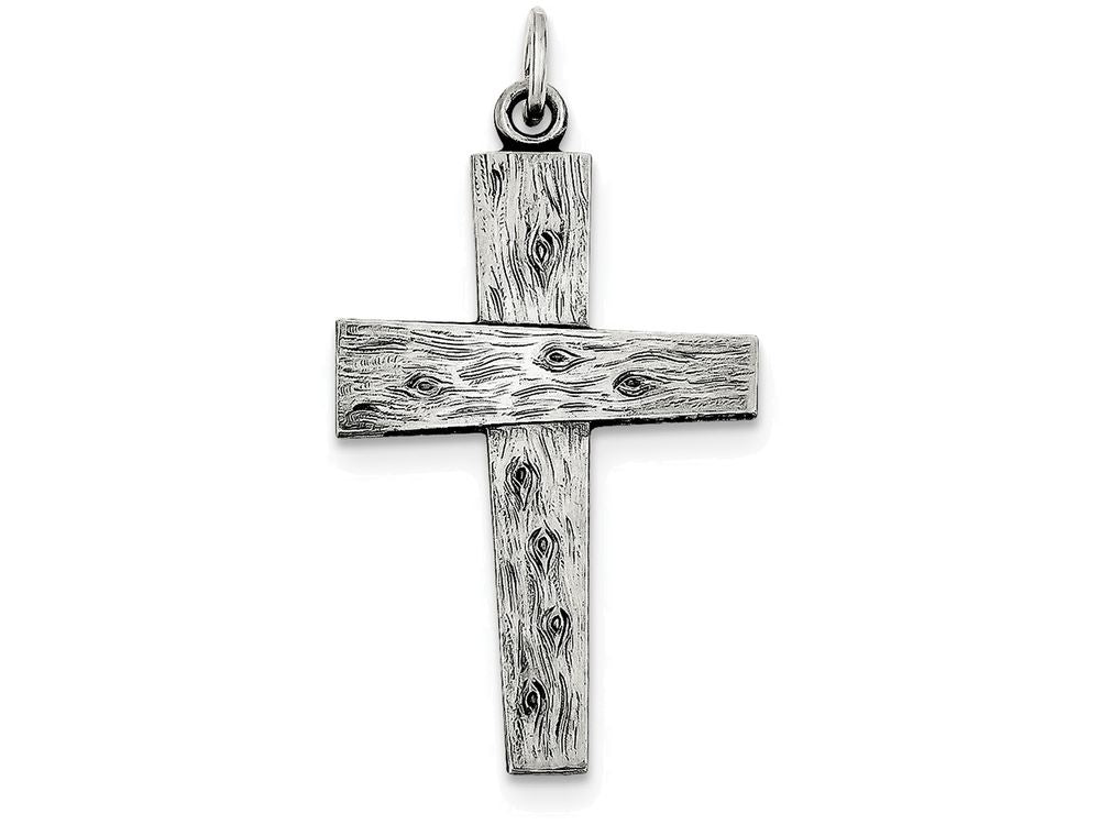 FJC Finejewelers Sterling Silver Antiqued Cross Pendant Necklace - Chain Included