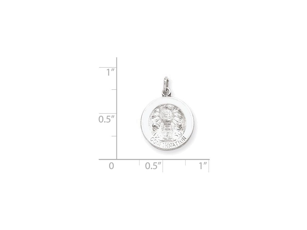FJC Finejewelers Sterling Silver Confirmation Medal Pendant Necklace - Chain Included