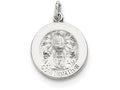 FJC Finejewelers Sterling Silver Confirmation Medal Pendant Necklace - Chain Included