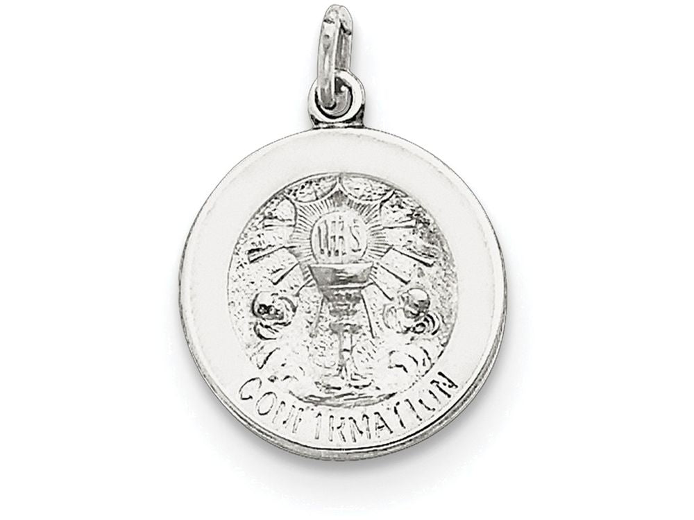 FJC Finejewelers Sterling Silver Confirmation Medal Pendant Necklace - Chain Included