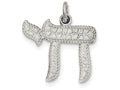 FJC Finejewelers Sterling Silver Chai Life Pendant Necklace - Chain Included