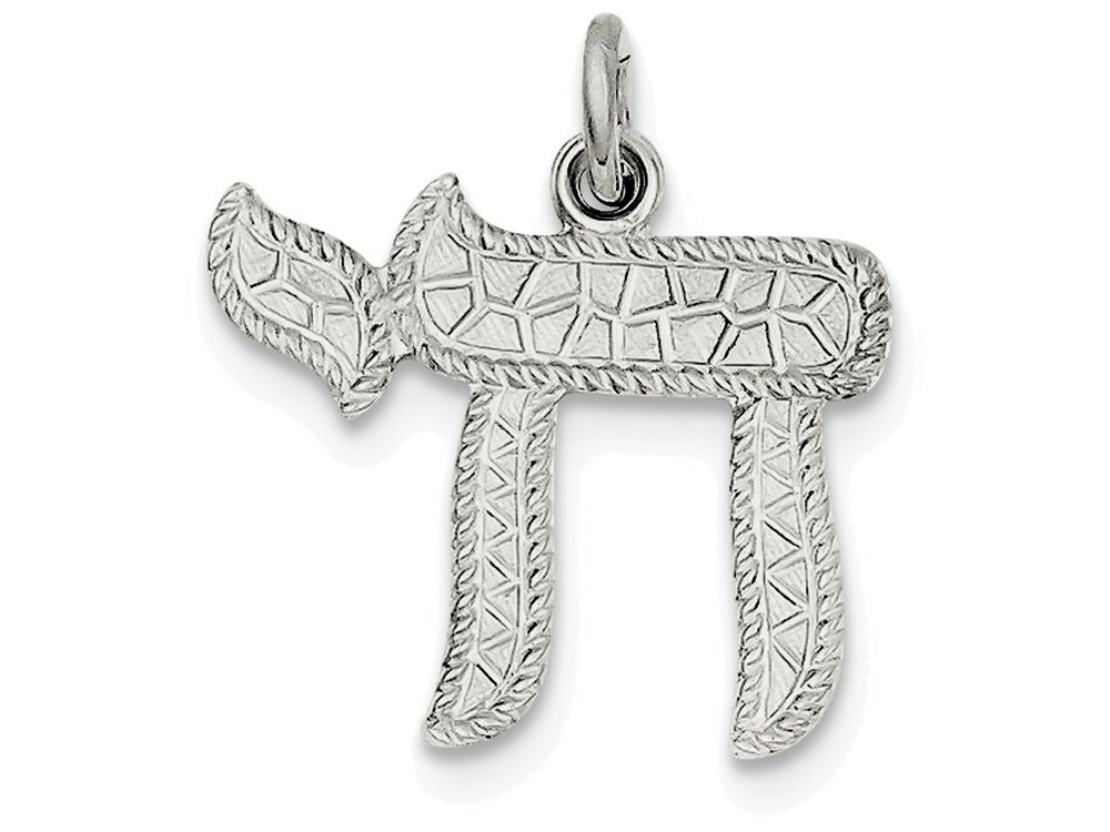 FJC Finejewelers Sterling Silver Chai Life Pendant Necklace - Chain Included