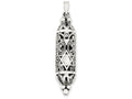FJC Finejewelers Sterling Silver Fancy Mezuzah Pendant Necklace - Chain Included
