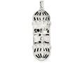 FJC Finejewelers Sterling Silver Fancy Mezuzah Pendant Necklace - Chain Included