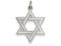 FJC Finejewelers Sterling Silver Star Of David Charm