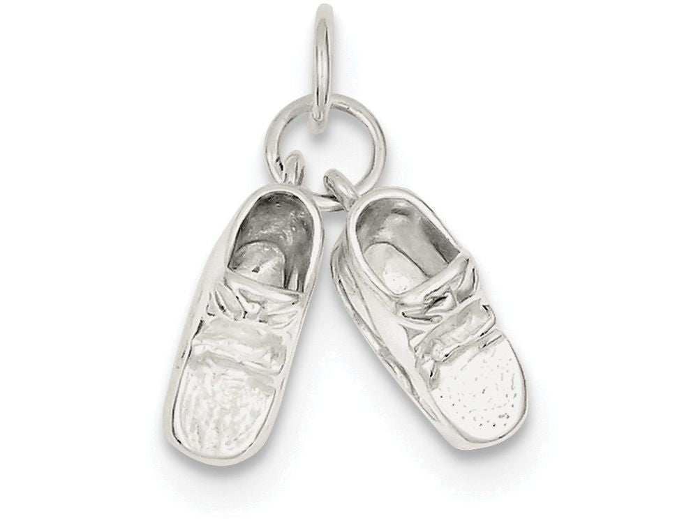 FJC Finejewelers Sterling Silver Baby Shoes Charm