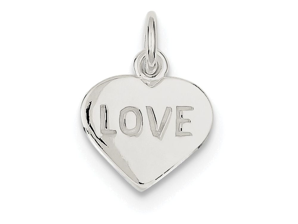 FJC Finejewelers Sterling Silver Love Heart Charm