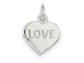 FJC Finejewelers Sterling Silver Love Heart Charm