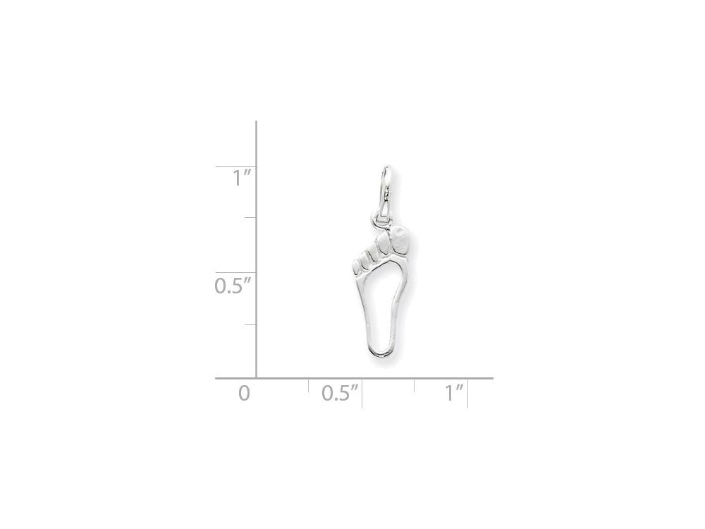 FJC Finejewelers Sterling Silver Foot Charm