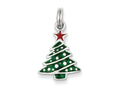 FJC Finejewelers Sterling Silver Enamel Christmas Tree Charm