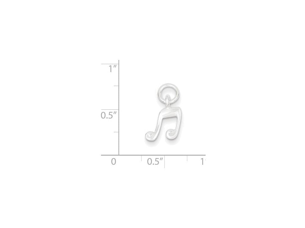 FJC Finejewelers Sterling Silver Music Note Charm
