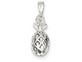 FJC Finejewelers Sterling Silver Pineapple Pendant Necklace - Chain Included