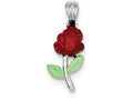 FJC Finejewelers Sterling Silver Enamel Flower Charm
