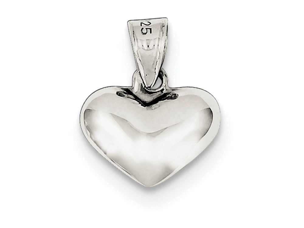 FJC Finejewelers Sterling Silver Puffed Heart Charm