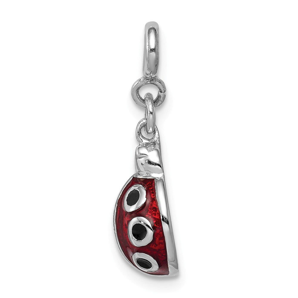 FJC Finejewelers Sterling Silver Enamel Ladybug Charm