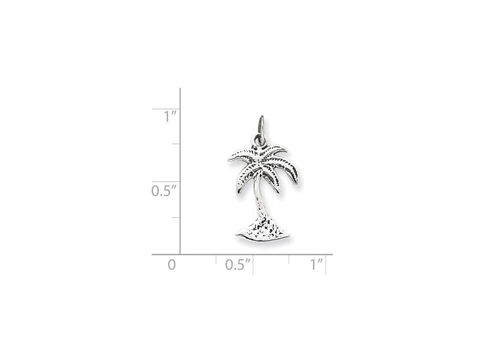 FJC Finejewelers Sterling Silver Palm Tree Charm