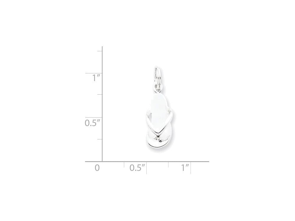 FJC Finejewelers Sterling Silver Flip Flop Charm