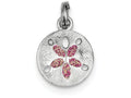 FJC Finejewelers Sterling Silver Enamel Sanddollar Charm